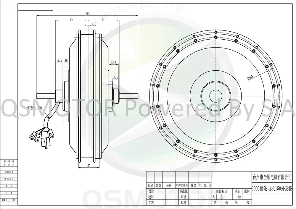 QSMotor QS273 V3 40H BLDC Spok - 12000W Electric Motorcycle Hub Motor ulasan dan harga