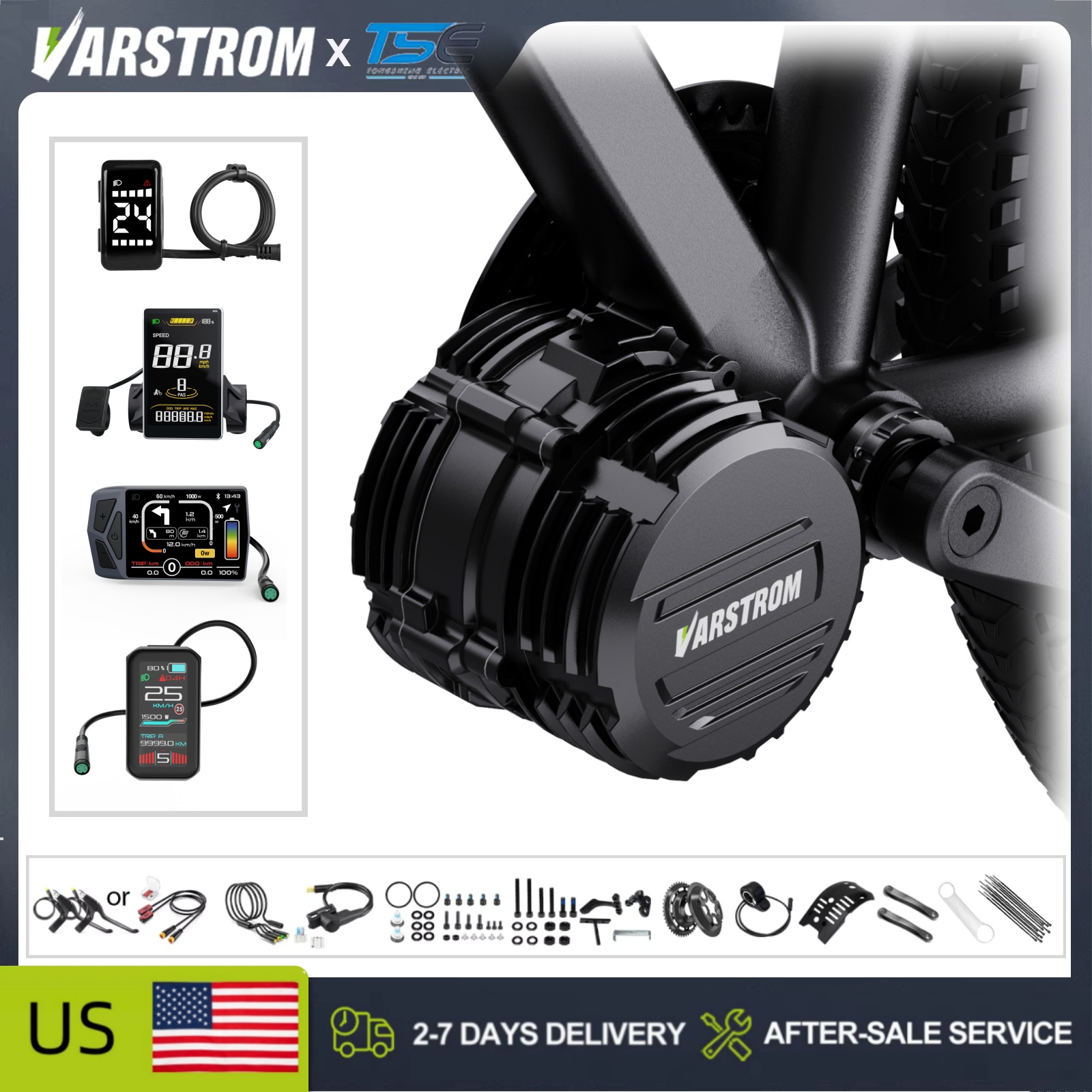 [USA Stock ] Tongsheng TSDZ16  - Side Hung Mid Drive Motor Kit ulasan dan harga